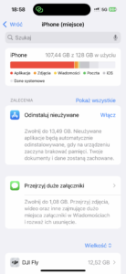 miejsce na iphone